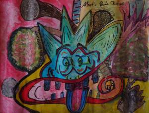 Abstraktes Gesicht