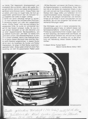 Seite 2 des Textes mit dem Titel 'Es lebe die Schulzeit'