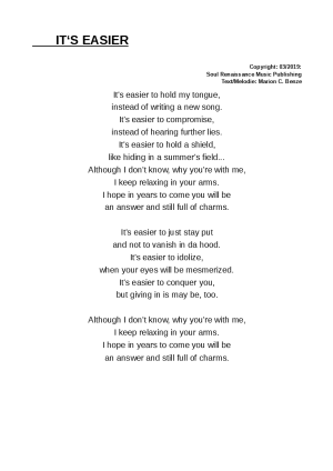 Marion C. Benz - Letters to the past